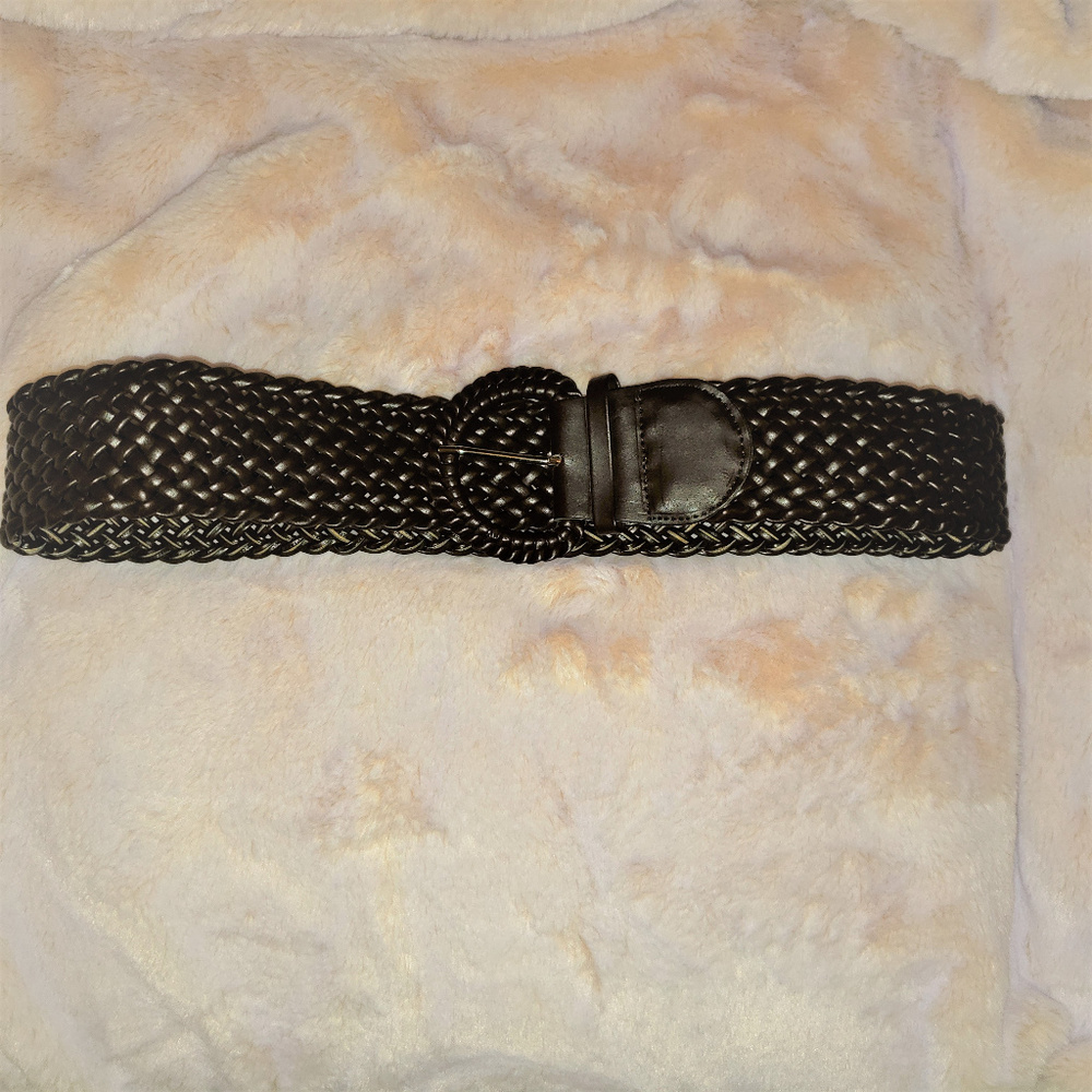 Braided Dark Brown Belt
